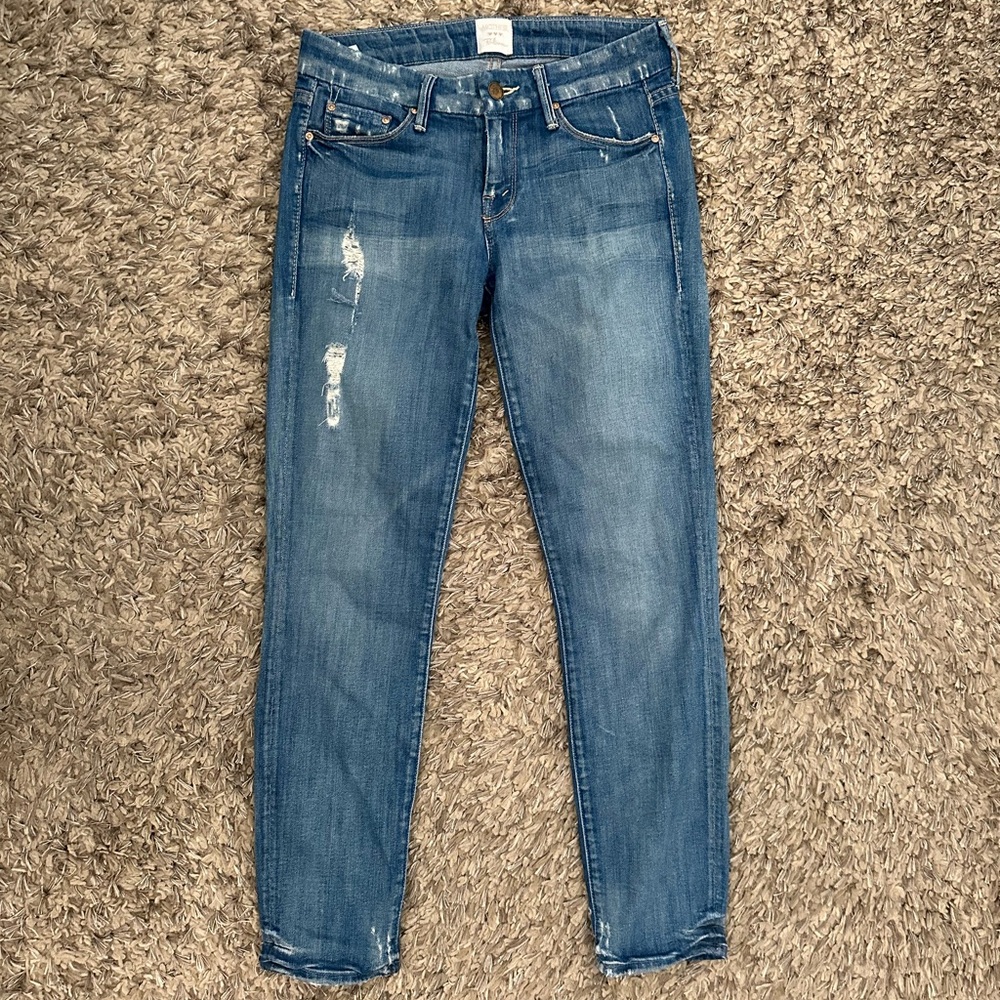 Mother x Ron Herman the looker crop jeans